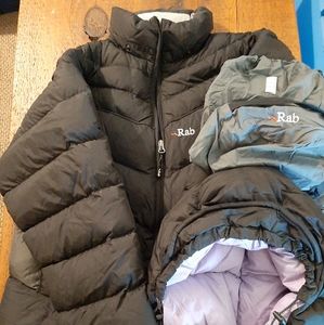 Womens Rab down filled jacket
